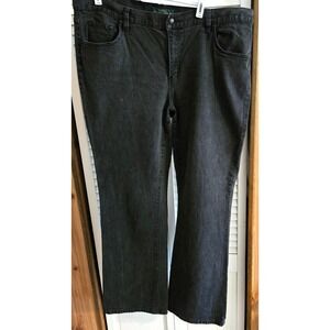 Ralph Lauren Jeans Black Lauren Jean Co. Size 18W Straight Leg Women's